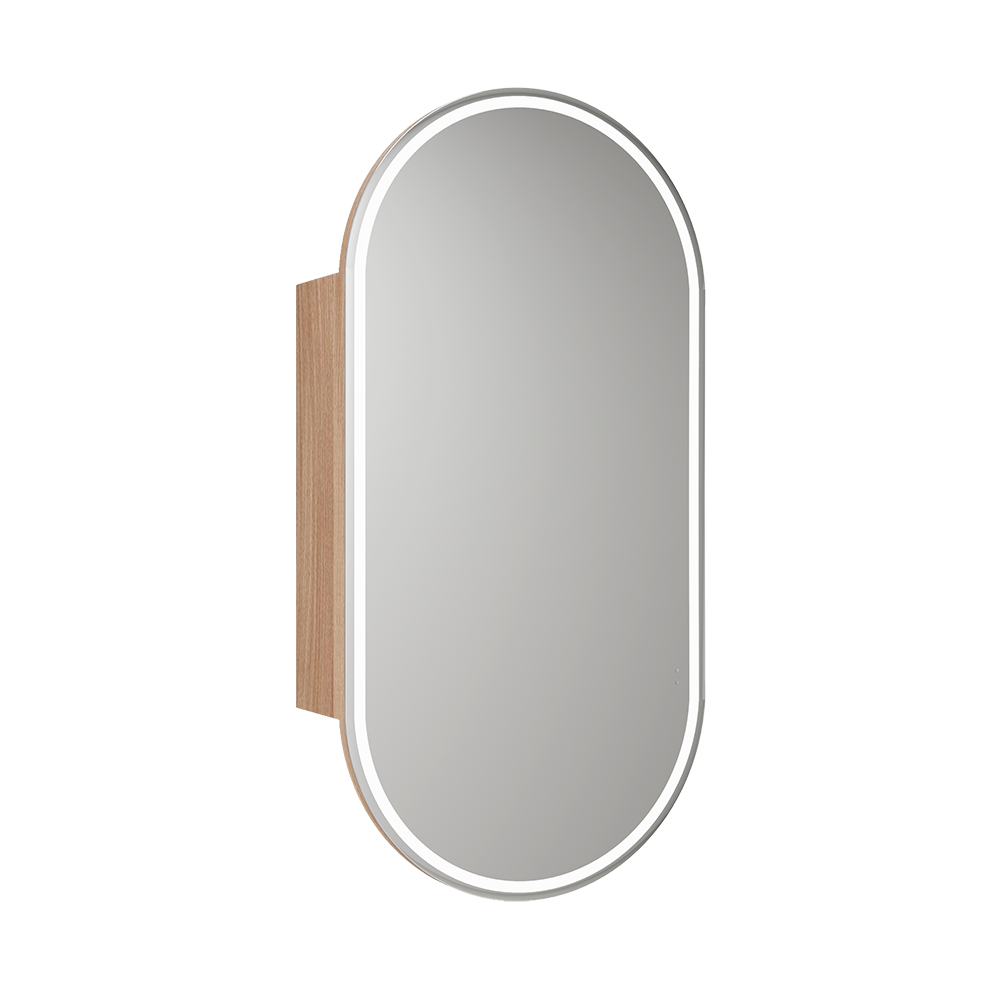 Aulic Beau Monde Oblong LED Mia Shaving Cabinet 450 x 900mm LSCBM-450-MIA Mirrors & Cabinets