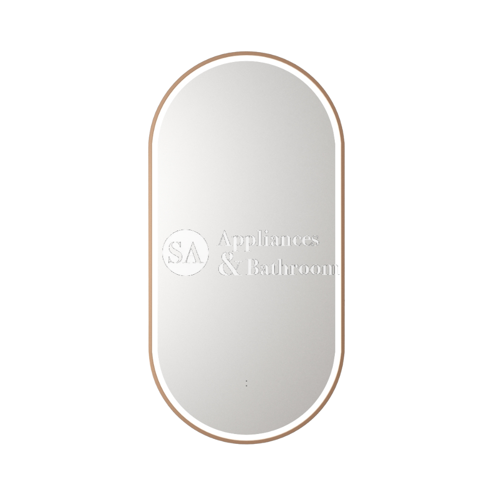 Aulic Beau Monde Oblong Pill LED Mirror Brushed Bronze 450 x 900mm LMBM-450-BZ Brushed Bronze Mirrors