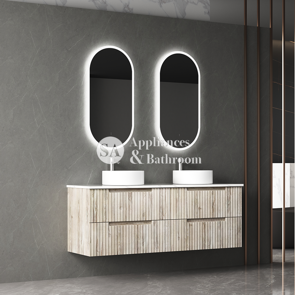 Aulic Beau Monde Oblong Pill LED Mirror Frameless 450 x 900mm LMBM-450 Frameless Mirrors