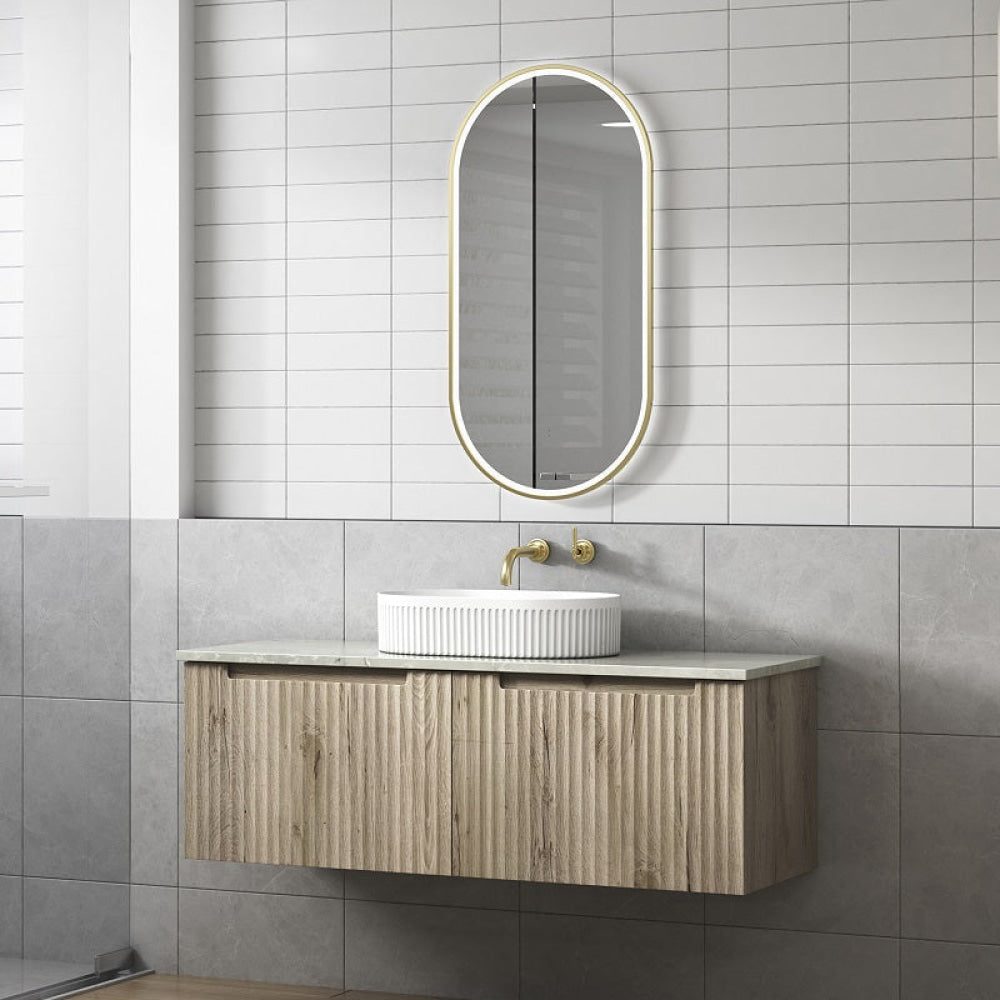 Aulic Calder 1200mm Fluted Wall Hung Vanity CAWH44-1200-ST86 Vanity Units