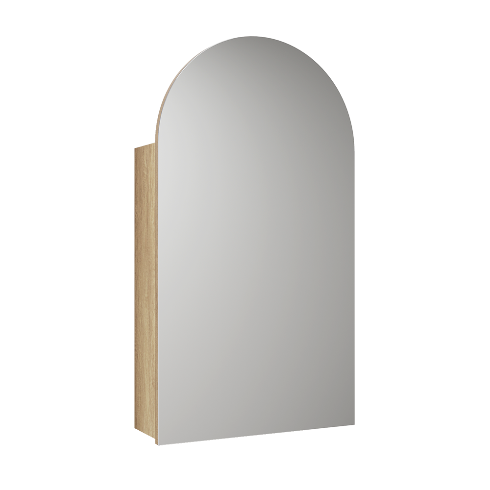 Aulic Canterbury Arch Carita Shaving Cabinet 500 x 900mm SCCAN-500-CR Mirrors & Cabinets
