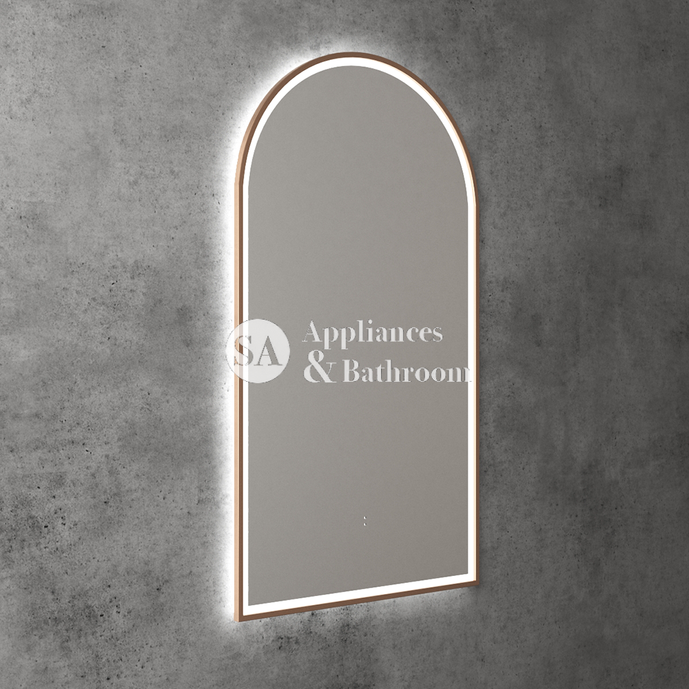 Aulic Canterbury Arch LED Mirror Brushed Bronze 500 x 900mm LMCAN-500-BZ Brushed Bronze Mirrors