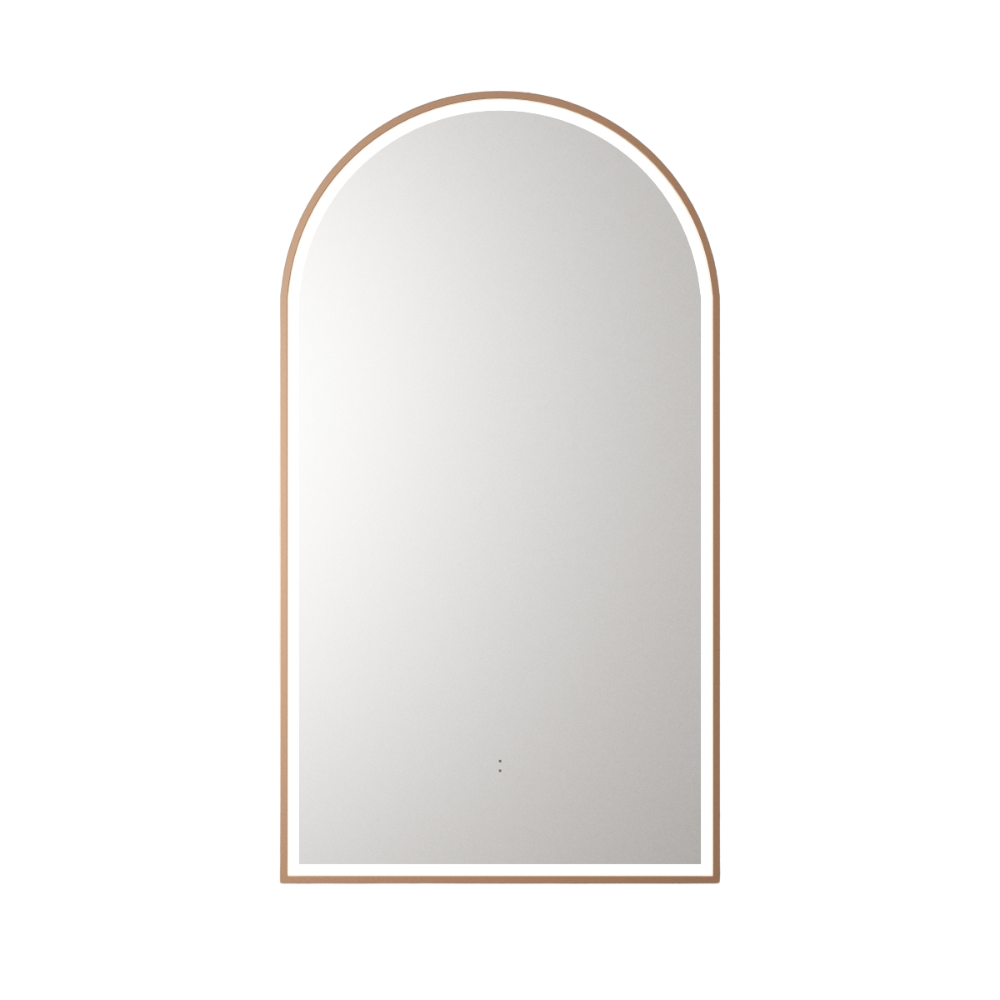 Aulic Canterbury Arch LED Mirror Brushed Bronze 500 x 900mm LMCAN-500-BZ Brushed Bronze Mirrors