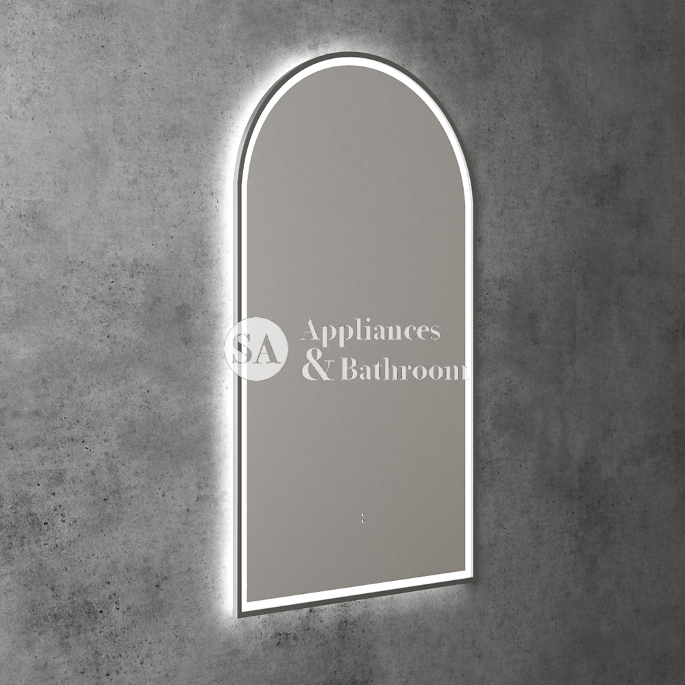 Aulic Canterbury Arch LED Mirror Gunmetal 500 x 900mm LMCAN-500-GM Gunmetal Mirrors