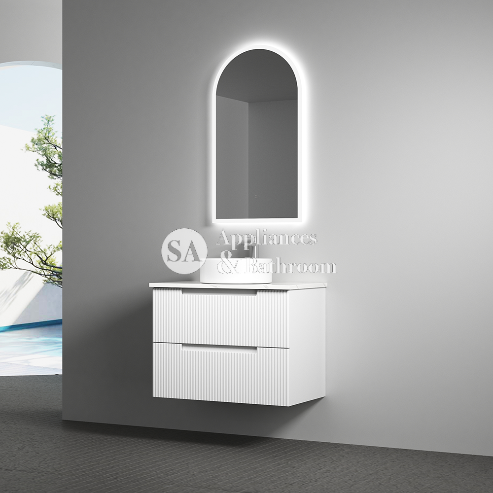 Aulic Canterbury Arch LED Mirror Matte White 500 x 900mm LMCAN-500-MW Matte White Mirrors