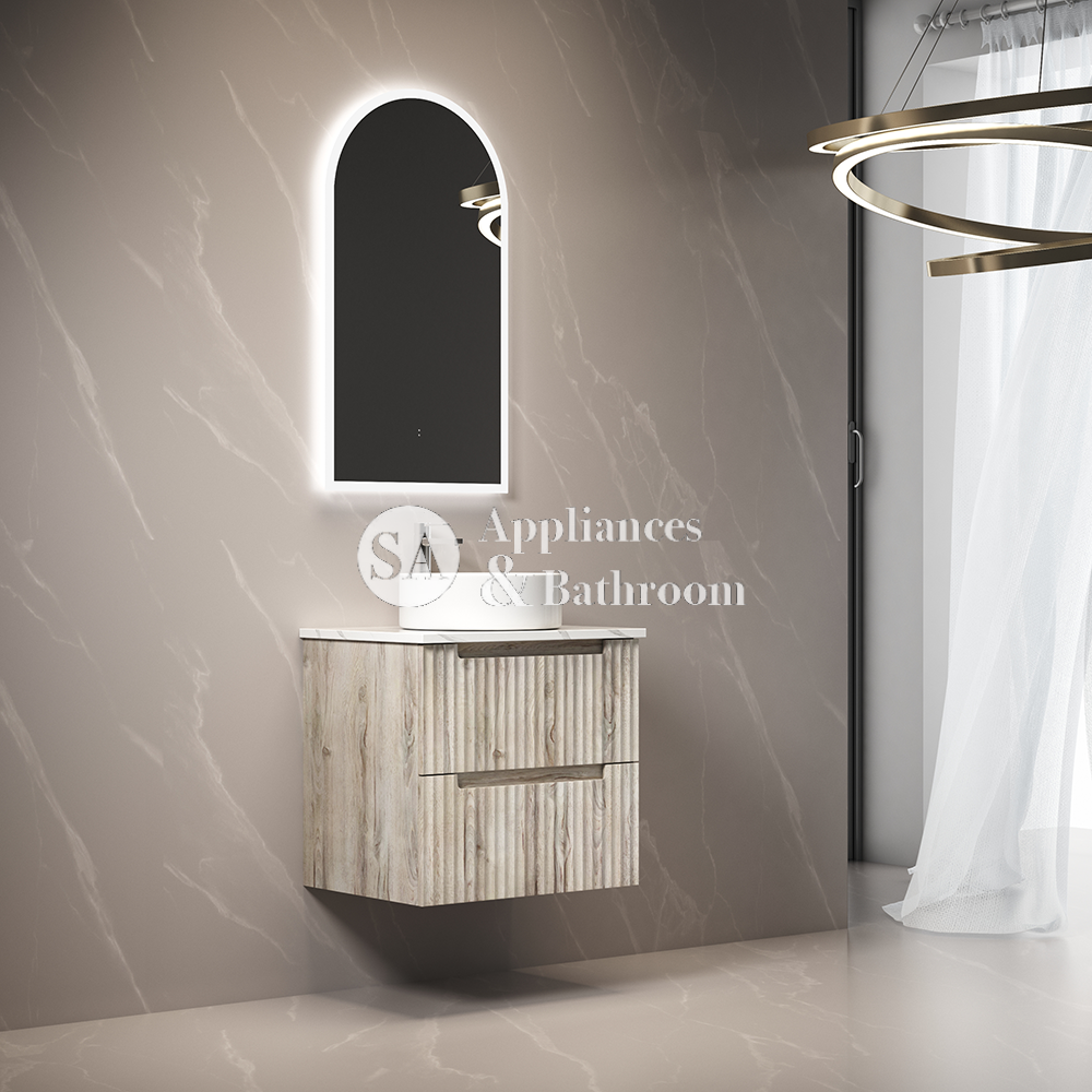 Aulic Canterbury Arch LED Mirror Matte White 500 x 900mm LMCAN-500-MW Matte White Mirrors