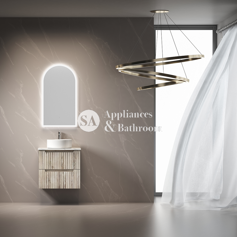 Aulic Canterbury Arch LED Mirror Matte White 500 x 900mm LMCAN-500-MW Matte White Mirrors