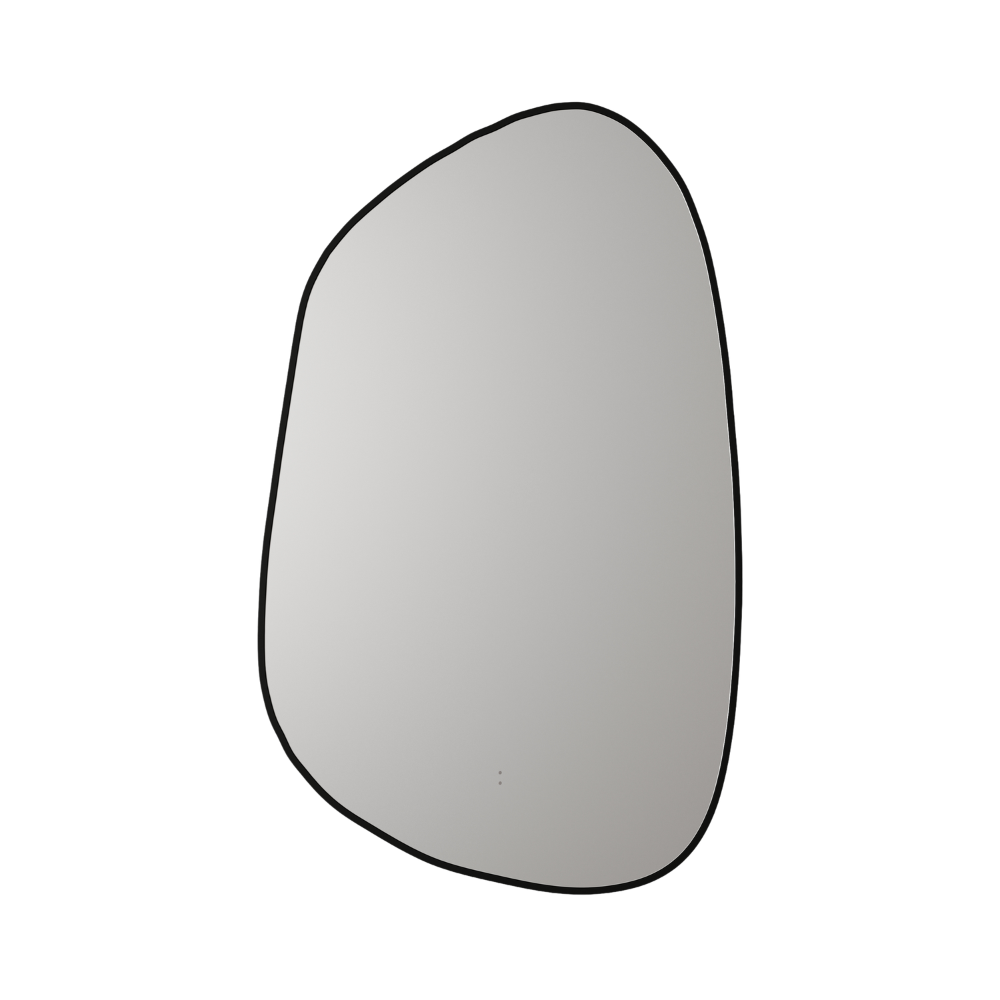 Aulic Tarcoola Asymmetric LED Mirror Matte Black 550 x 900mm LMTAR-550-MB Matte Black Mirrors
