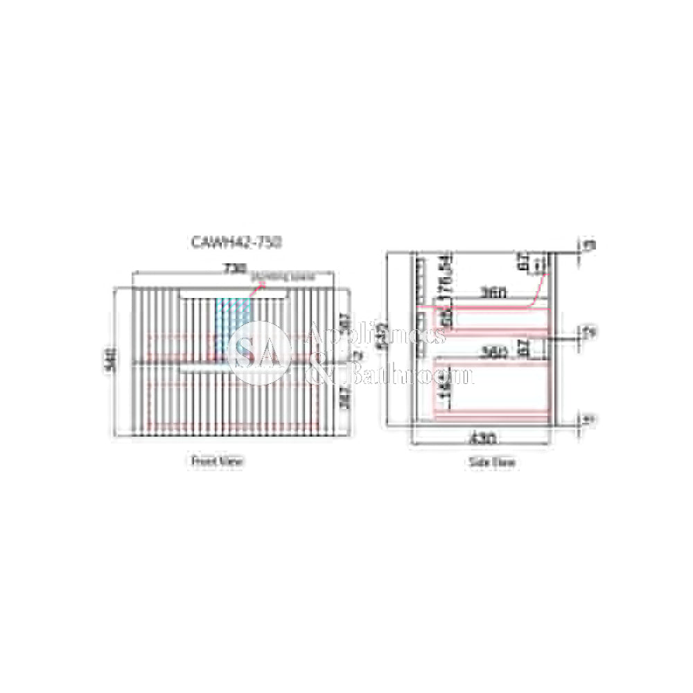 Aulic Tuscana Wall Hung Vanity with Undermount Basin Vanity Units