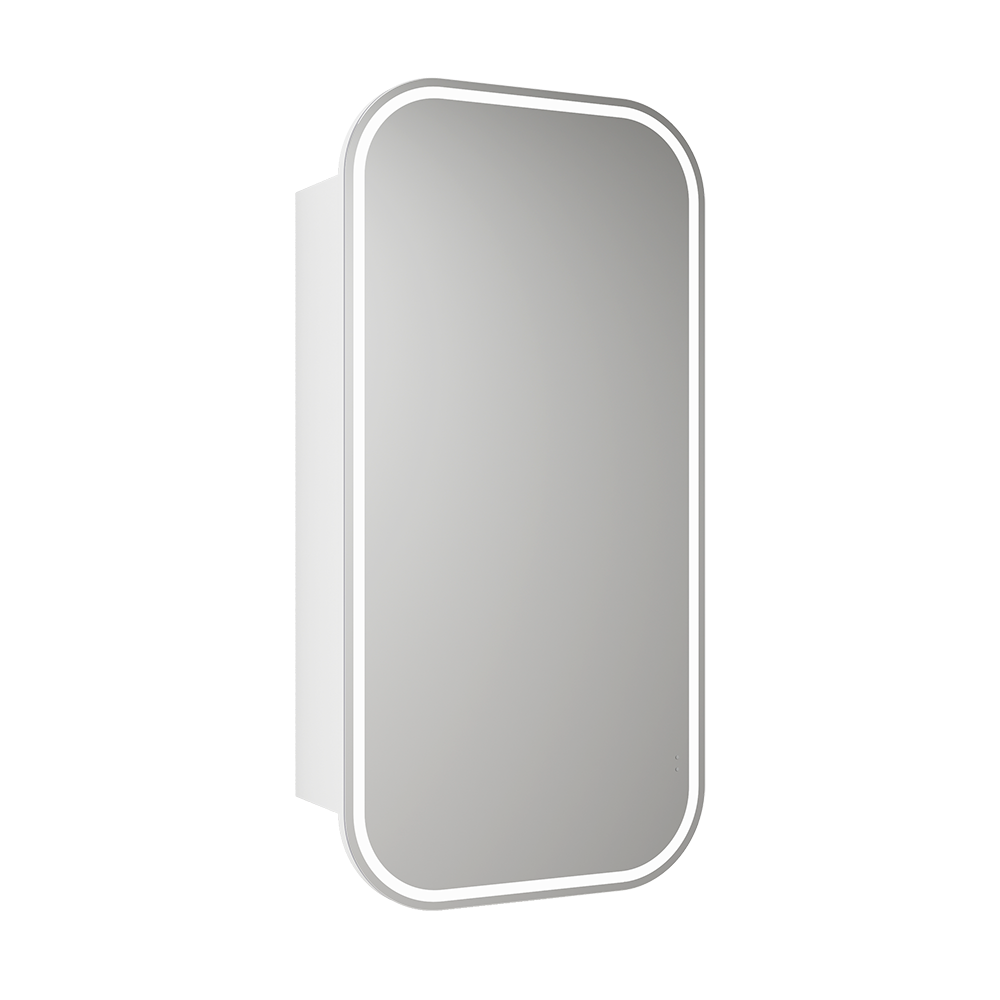 Aulic Vienna LED Matte White Shaving Cabinet 450 x 900mm LSCVIE-450-MW Frameless Mirrors & Cabinets