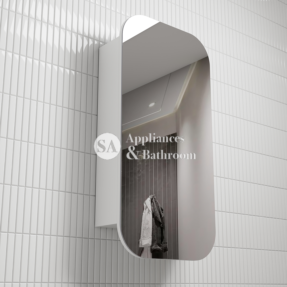Aulic Vienna Matte White Shaving Cabinet 450 x 900mm SCVIE-450-MW Matte White Mirrors & Cabinets