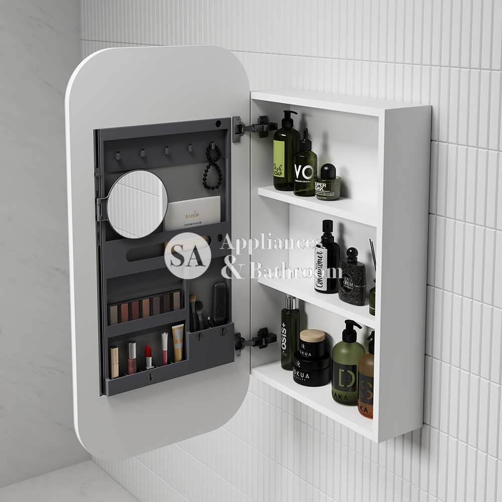 Aulic Vienna Matte White Shaving Cabinet 450 x 900mm SCVIE-450-MW Matte White Mirrors & Cabinets