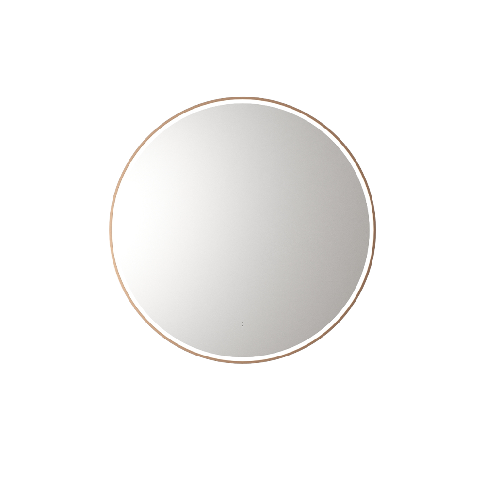 Aulic Windsor Round LED Mirror 700mm Brushed Bronze LMWIN-700-BZ Brushed Bronze Mirrors