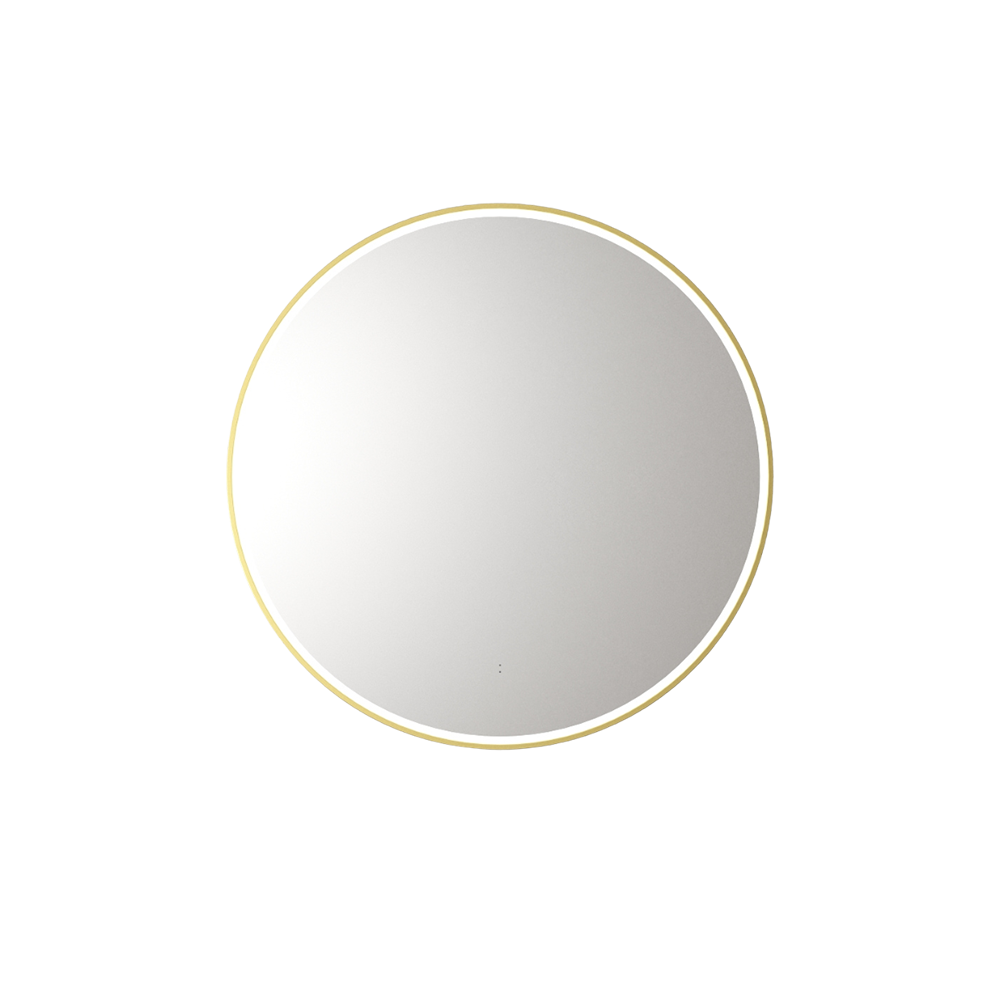 Aulic Windsor Round LED Mirror 700mm Brushed Gold LMWIN-700-BG Brushed Gold Mirrors
