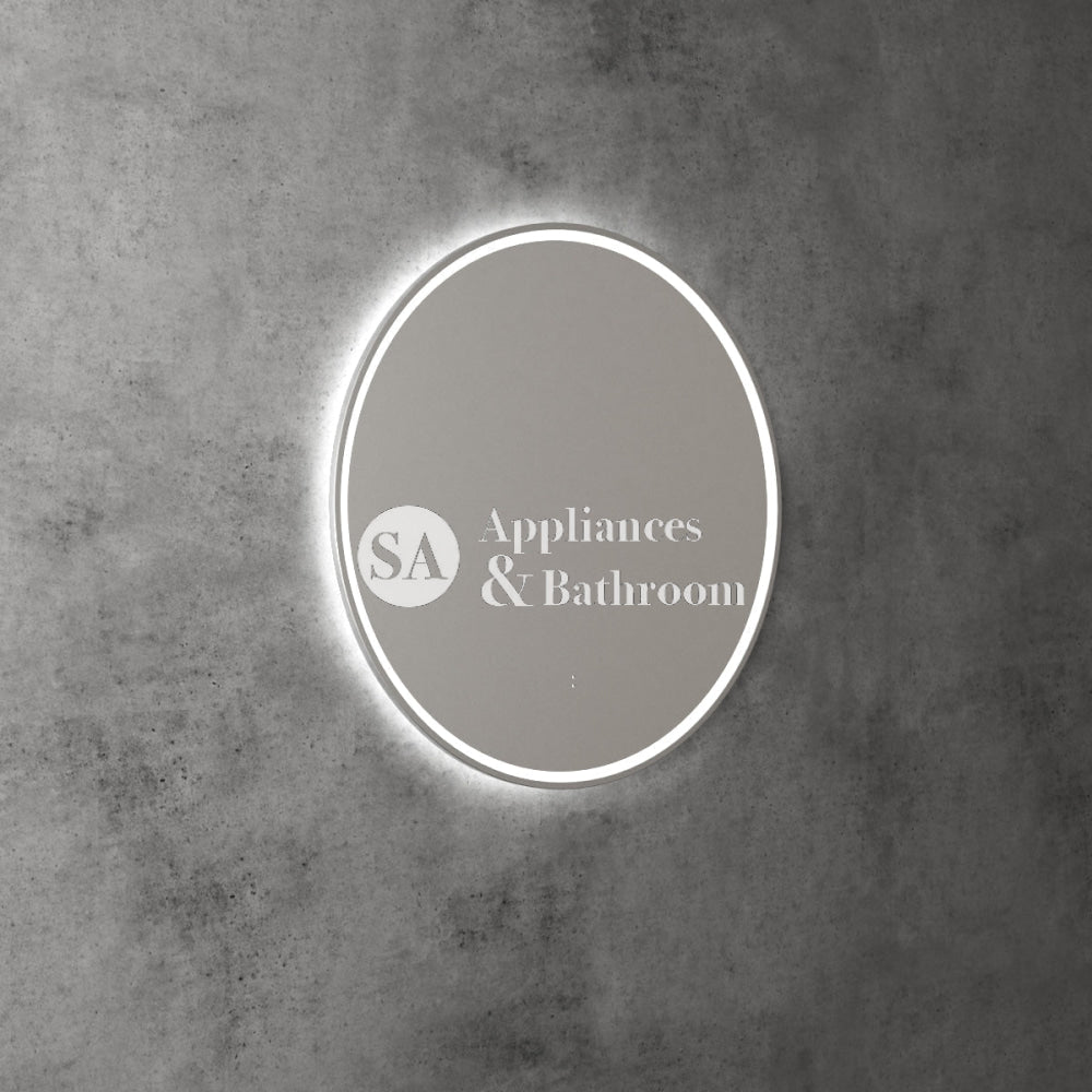 Aulic Windsor Round LED Mirror 700mm Brushed Nickel LMWIN-700-BN Mirrors