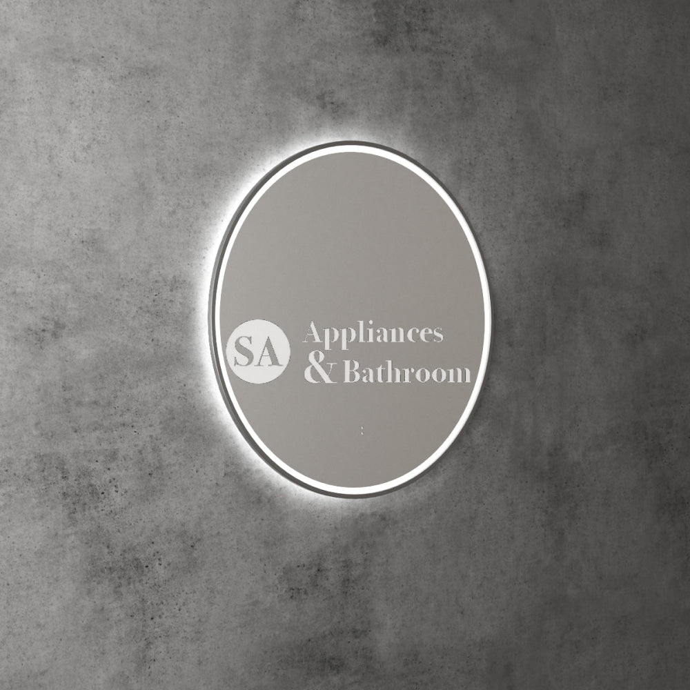 Aulic Windsor Round LED Mirror 700mm Gunmetal LMWIN-700-GM Gunmetal Mirrors