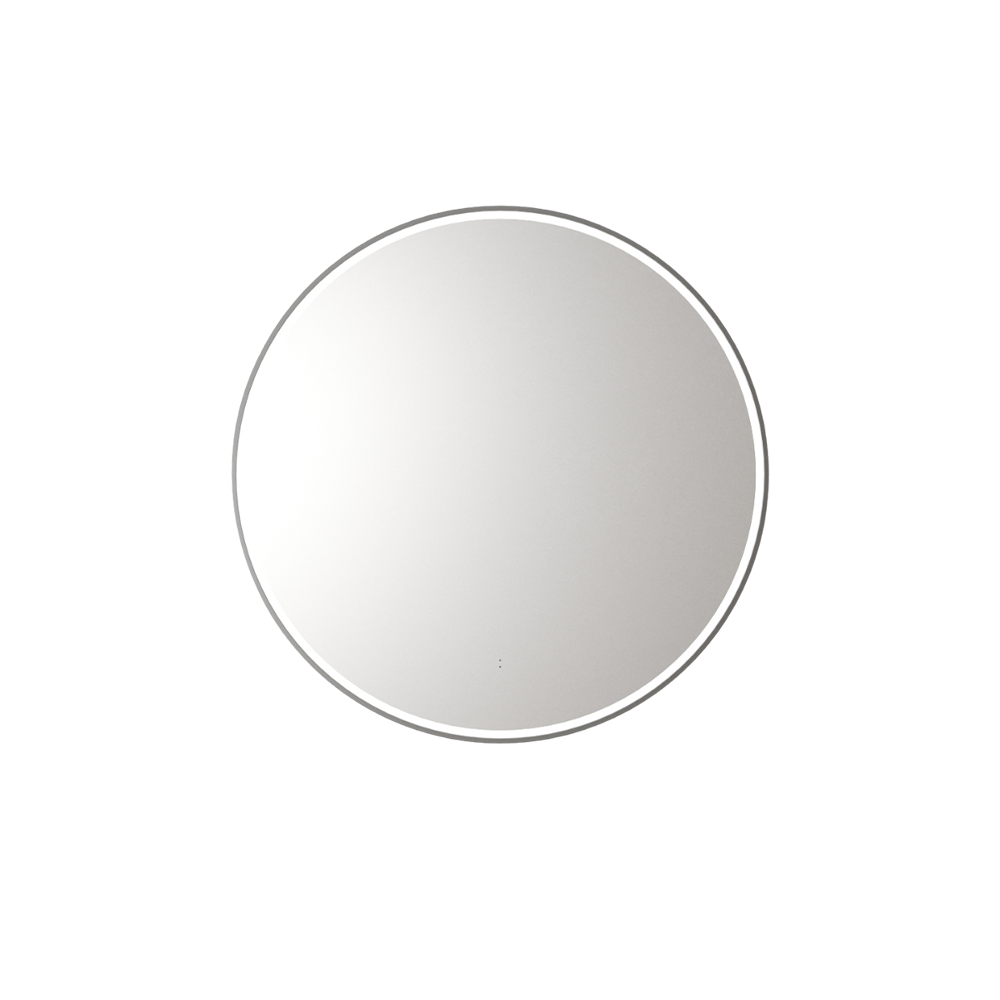 Aulic Windsor Round LED Mirror 700mm Gunmetal LMWIN-700-GM Gunmetal Mirrors