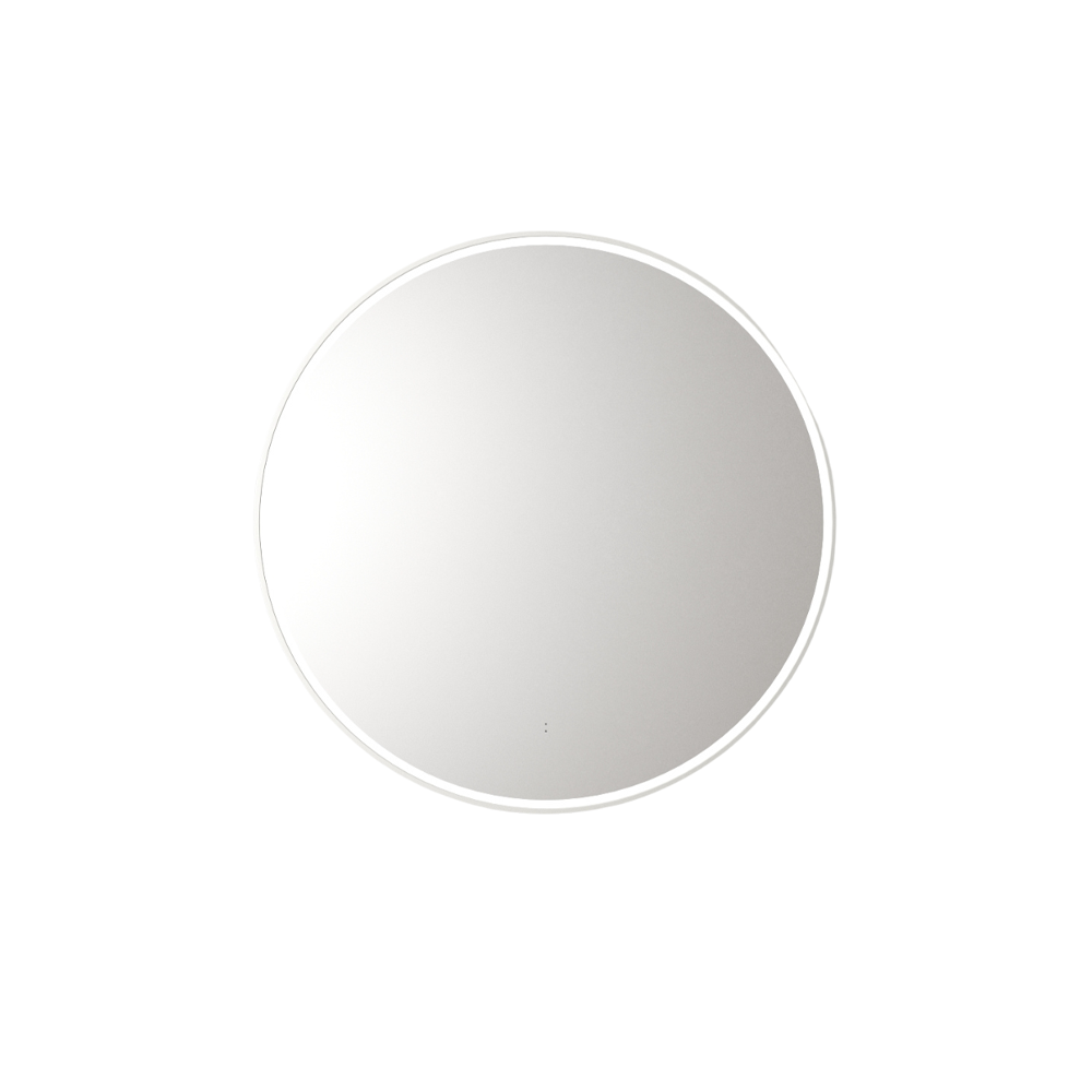 Aulic Windsor Round LED Mirror 700mm Matte White LMWIN-700-MW Matte White Mirrors