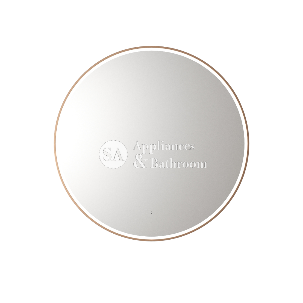 Aulic Windsor Round LED Mirror 900mm Brushed Bronze LMWIN-900-BZ Brushed Bronze Mirrors