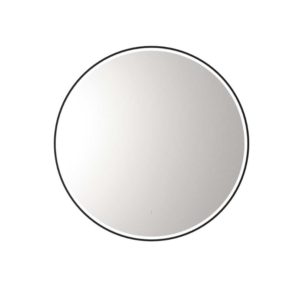 Aulic Windsor Round LED Mirror 900mm Matte Black LMWIN-900-MB Matte Black Mirrors