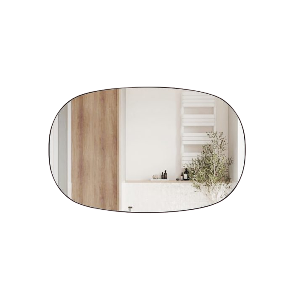Aulic LMVAL-1400-MB Valmont Horizontal 1400mm LED Mirror, Matte Black