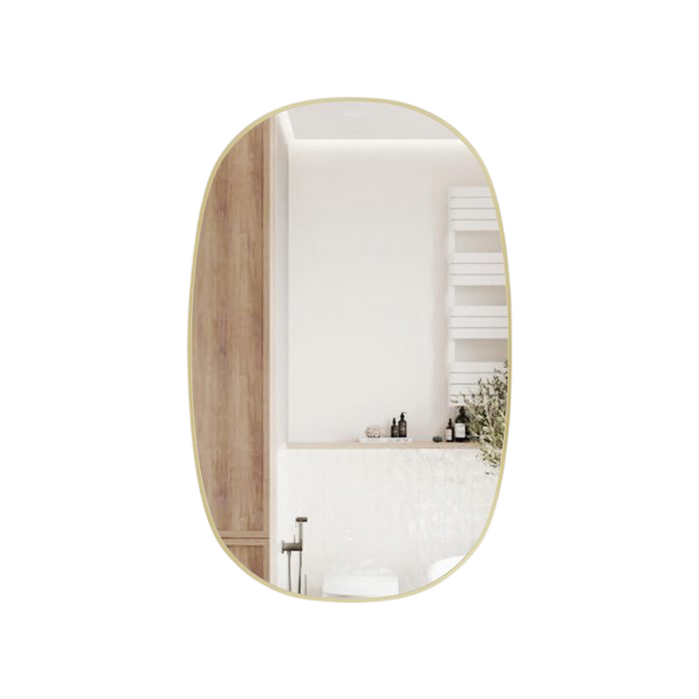 Aulic LMVAL-580-BG Valmont Vertical 580mm LED Mirror, Brushed Gold