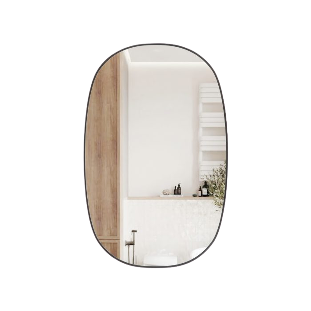 Aulic LMVAL-580-GM Valmont Vertical 580mm LED Mirror, Gunmetal