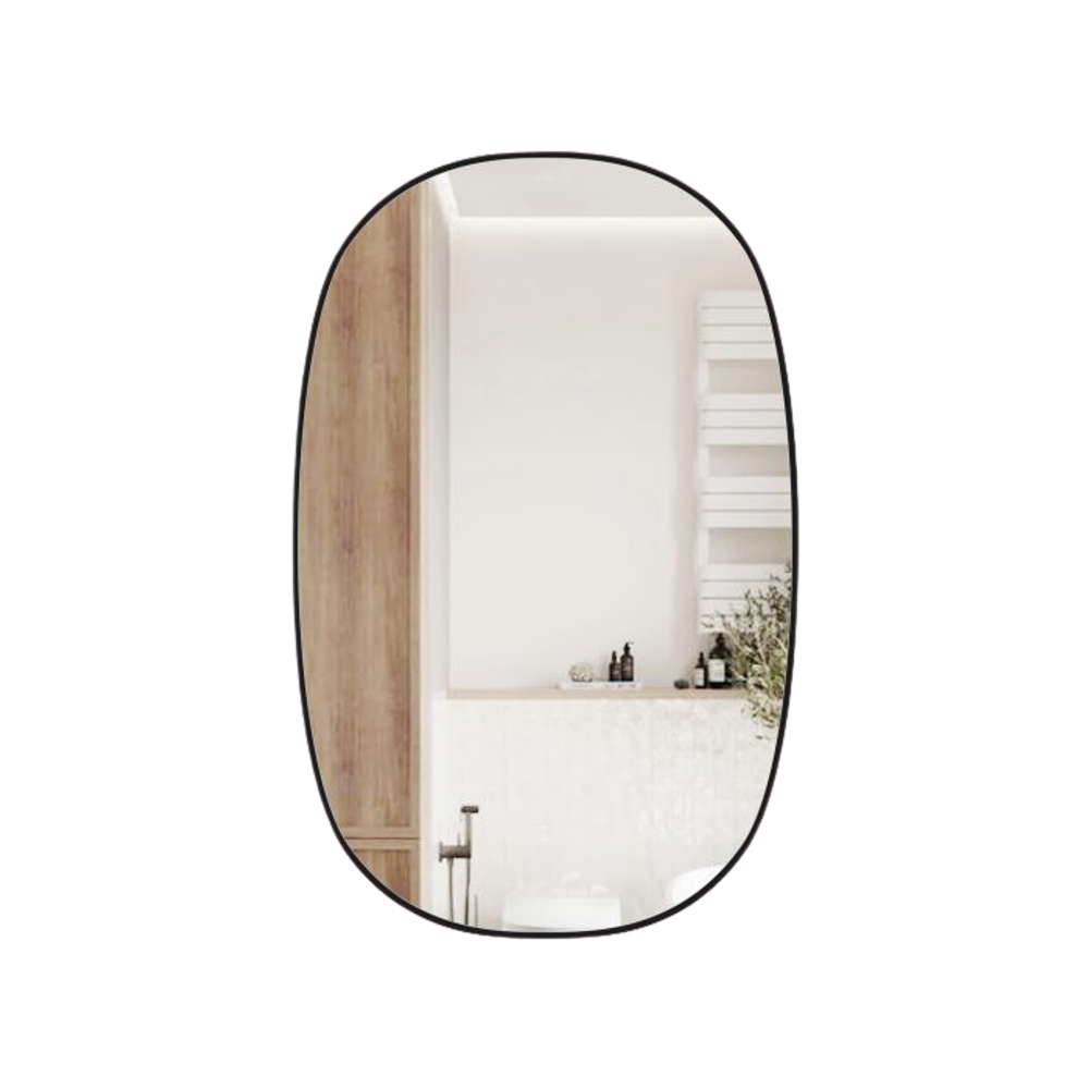 Aulic LMVAL-580-GM Valmont Vertical 580mm LED Mirror, Matte Black