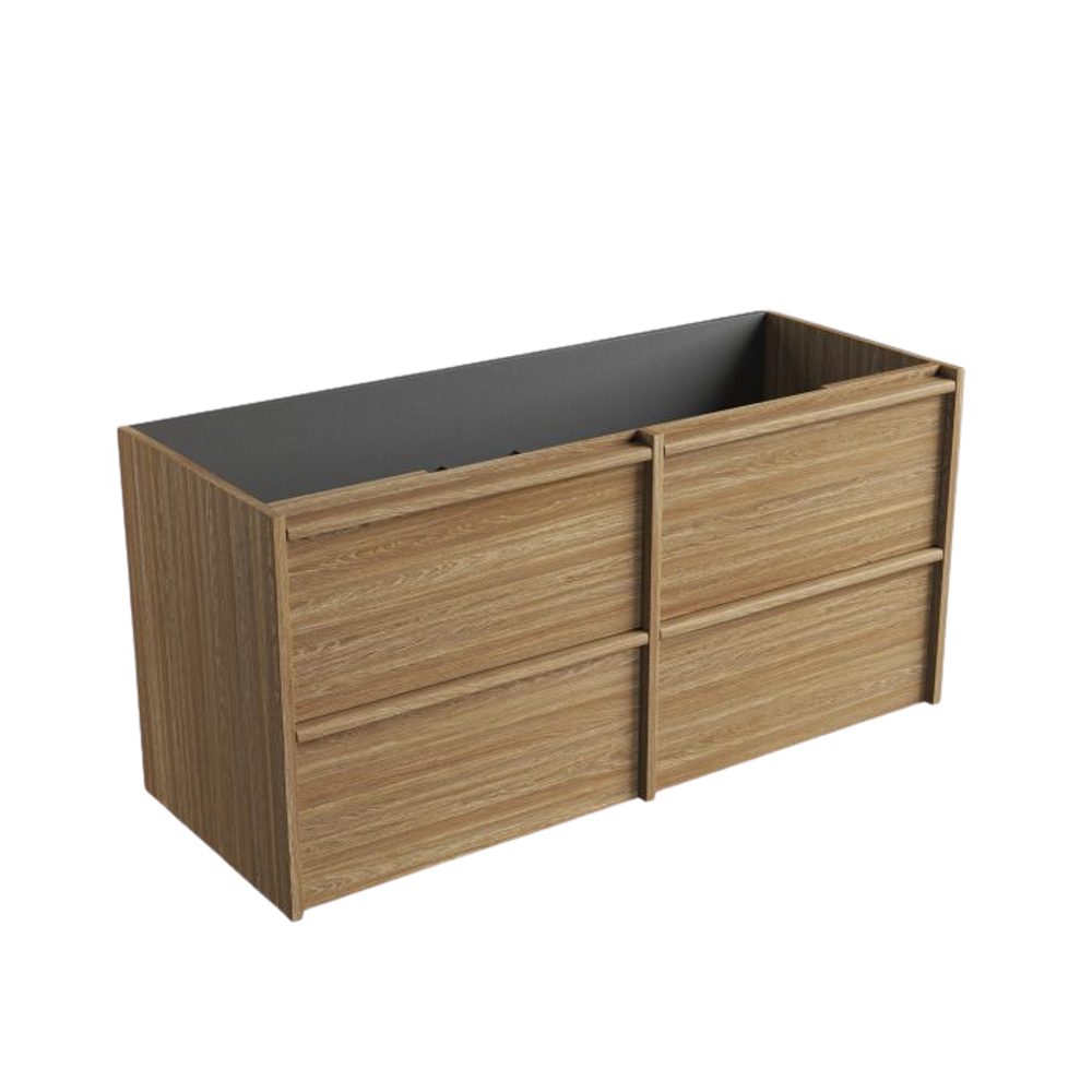 Aulic 1200mm VE1200WHA Venetta Framed Wall Hung Vanity Harvest Oak