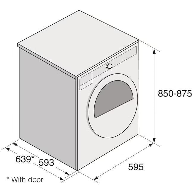 ASKO T408HD 8kg Logic Heat Pump Dryer White - ASKO Factory Seconds - Heat Pump Dryers