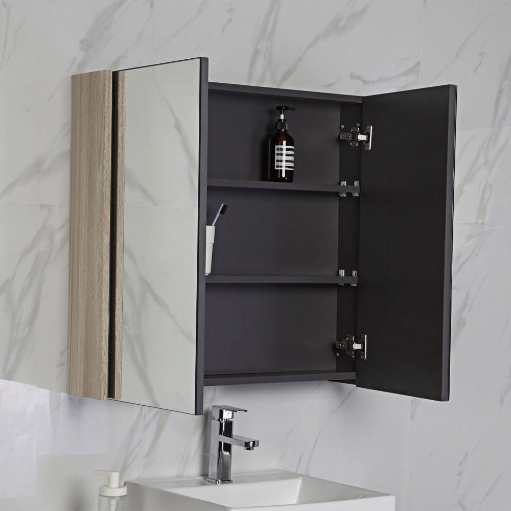 Bella Pencil Edge Mirror Shaving Cabinet Leo Timber / 600mm Mirrors & Cabinets