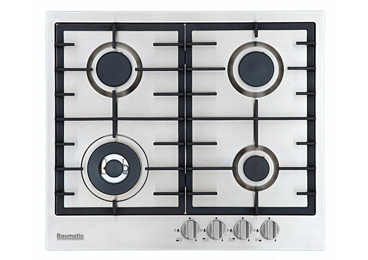 Baumatic BP64S 60cm Italian Made Stainless Steel Cooktop