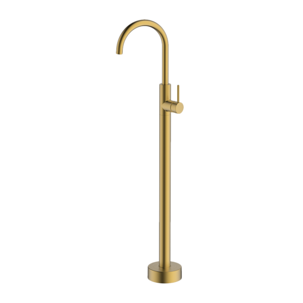 Abey Lucia Bath Filler, Brushed Brass, 3BTM-BB