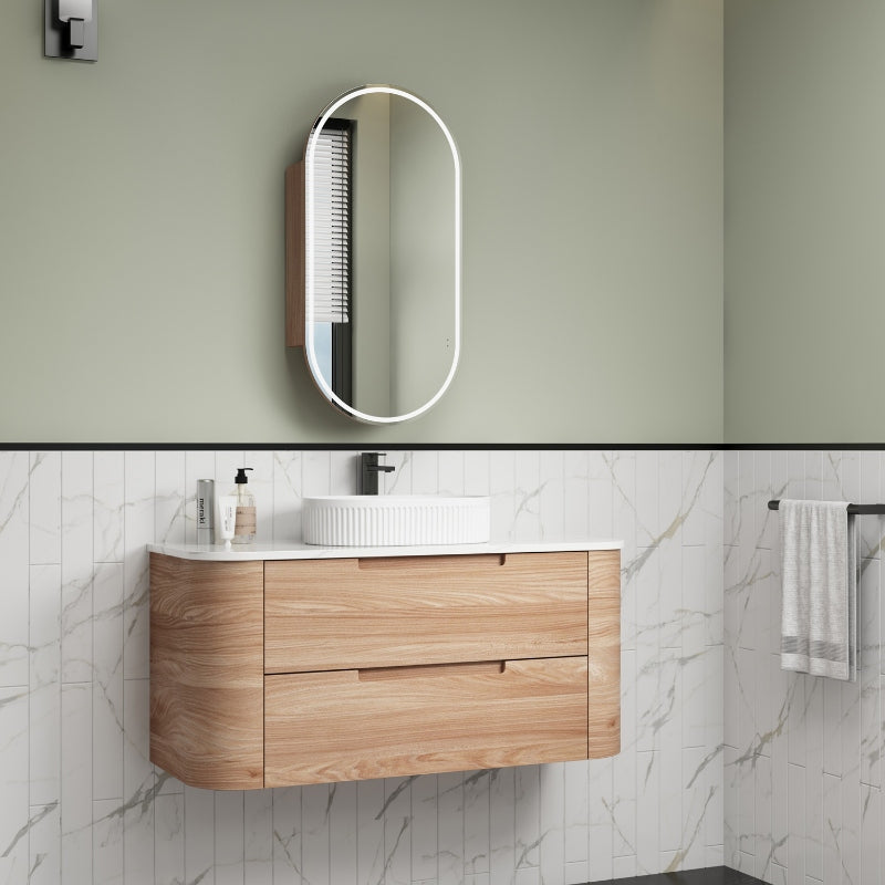 Aulic 1200mm Briony Wall Hung Vanity CAWH48-1200-ST66 Cabinet Only Vanity Units