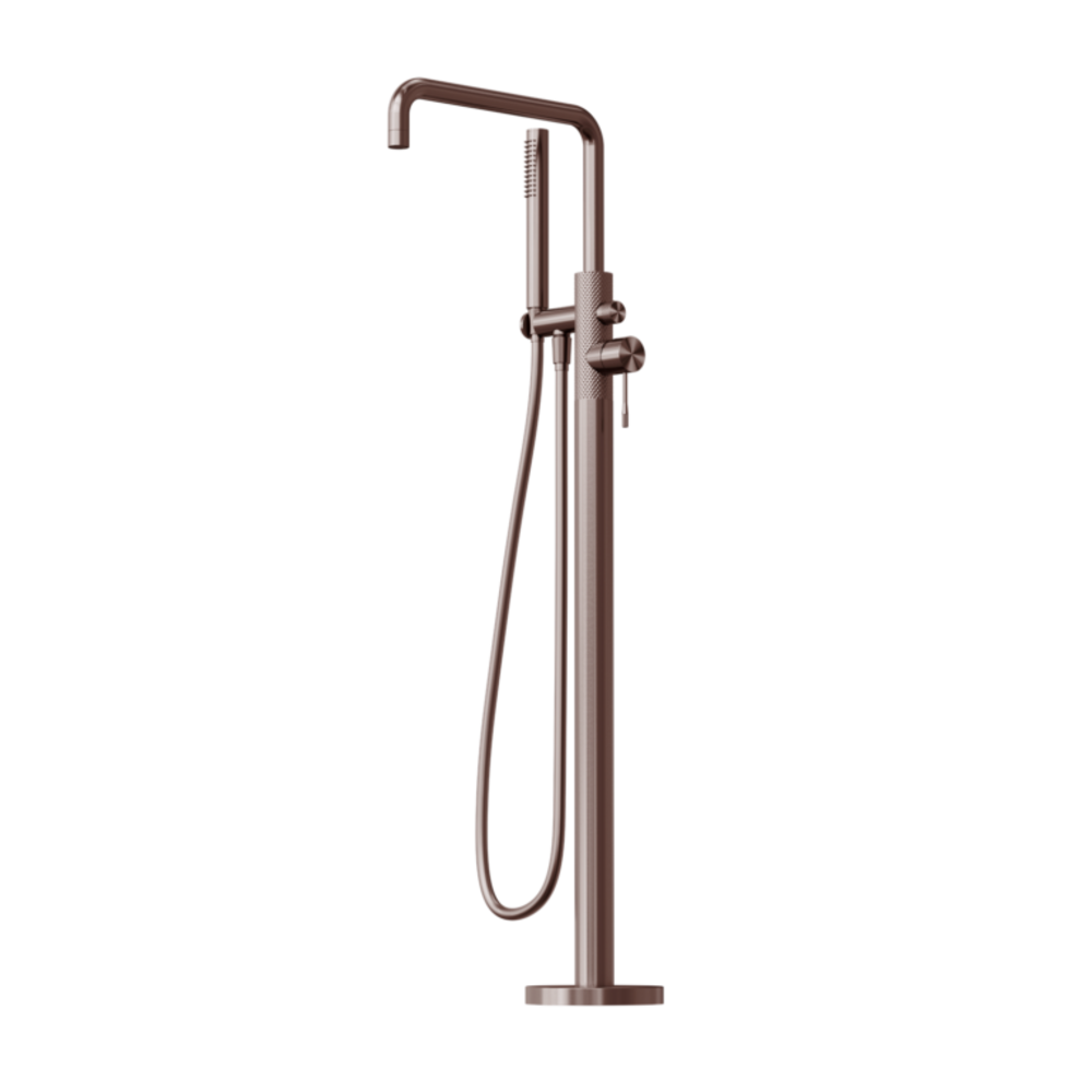 Nero Opal Freestanding Bath Mixer With Hand Shower Brushed Bronze NR251903ABZ