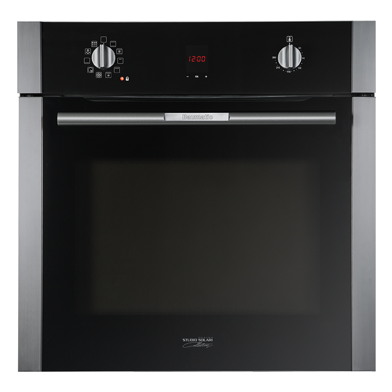 Baumatic Studio Solari 60cm Black Glass Package BA08