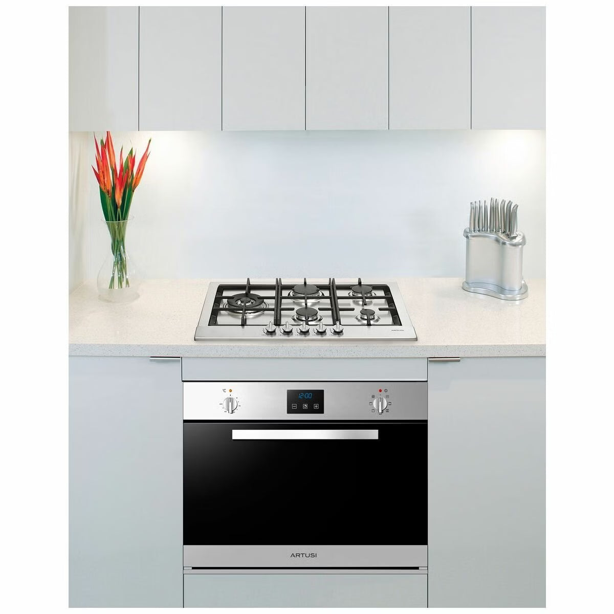Artusi AGH70XFFD 70cm Gas Cooktop, Stainless Steel