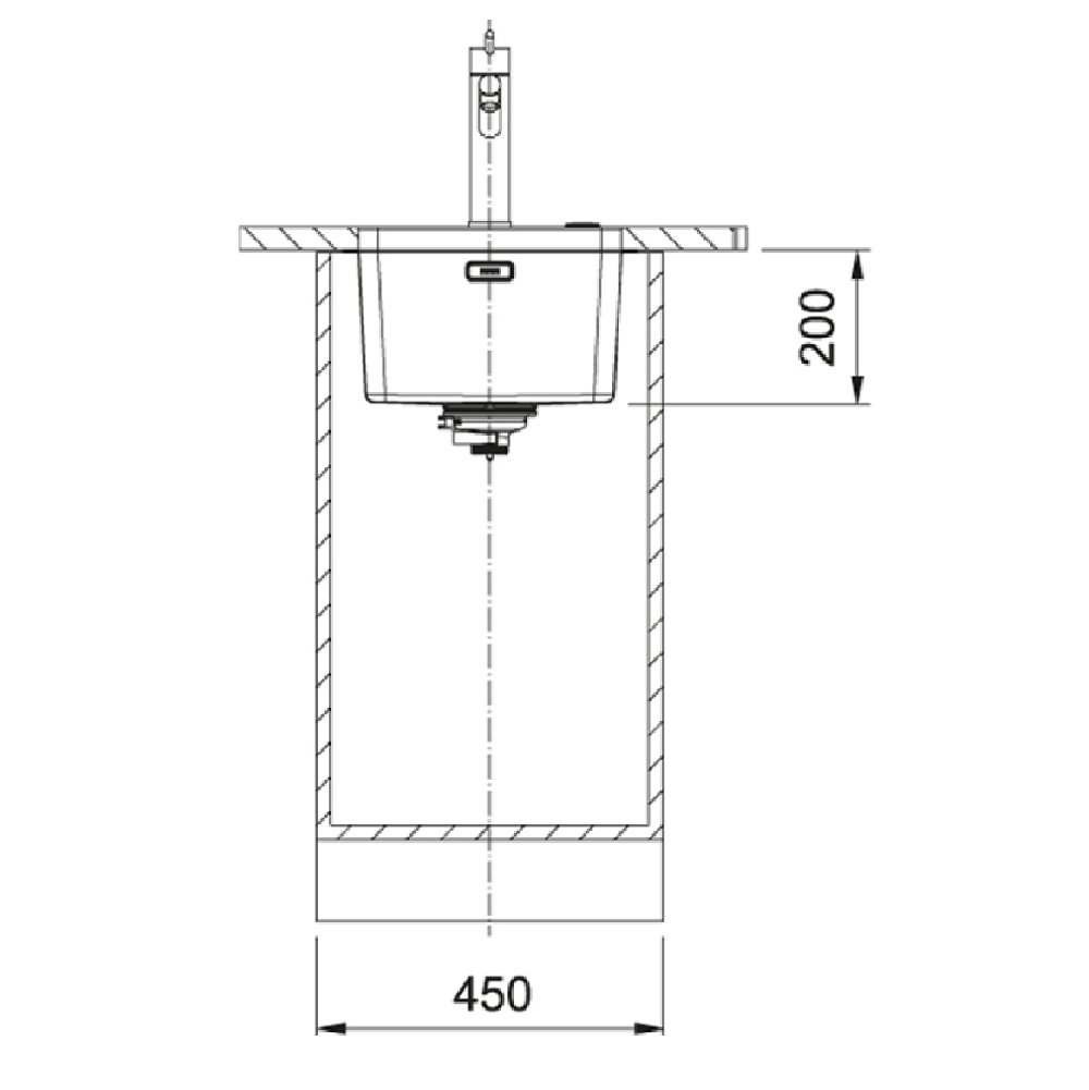 Franke Mythos Single Bowl 340mm Undermount Stainless Steel, MYX110-34B