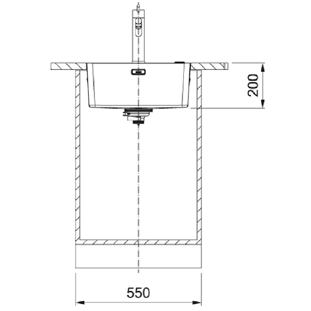 Franke Mythos Single Bowl 450mm Top Mount Stainless Steel, MYX210-45B