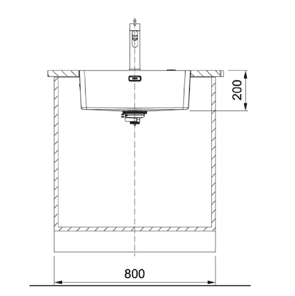 Franke Mythos Single Bowl 550mm Top Mount Stainless Steel, MYX210-55B