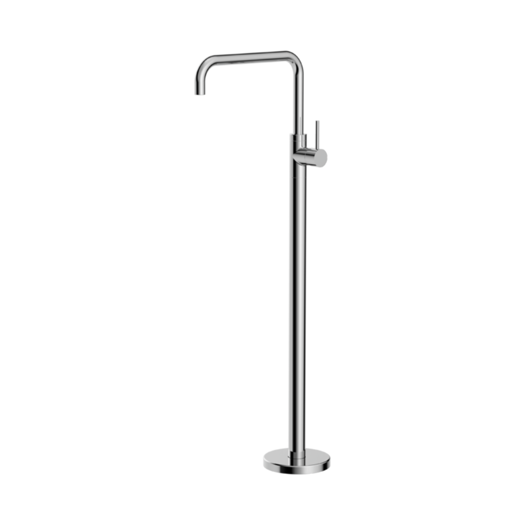 Nero Mecca Freestanding Bath Mixer Square Shape Chrome NR221903bCH