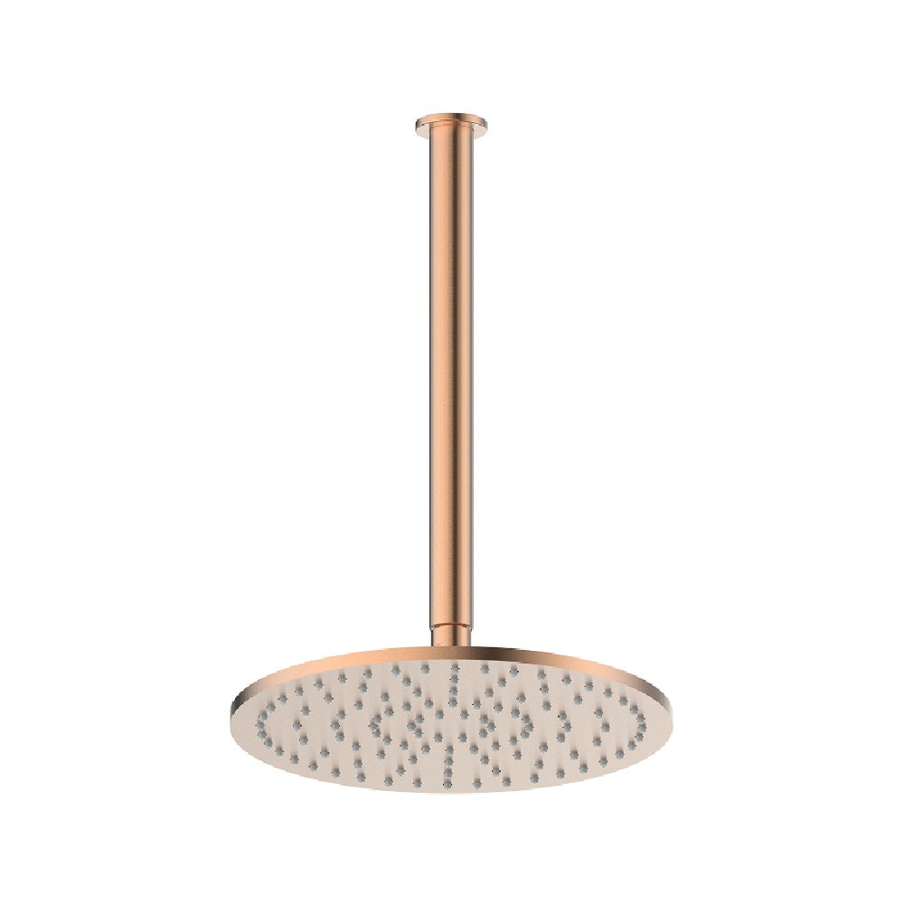 Greens Lavish Brass Ceiling Shower, PVD Brushed Copper, 239101BC