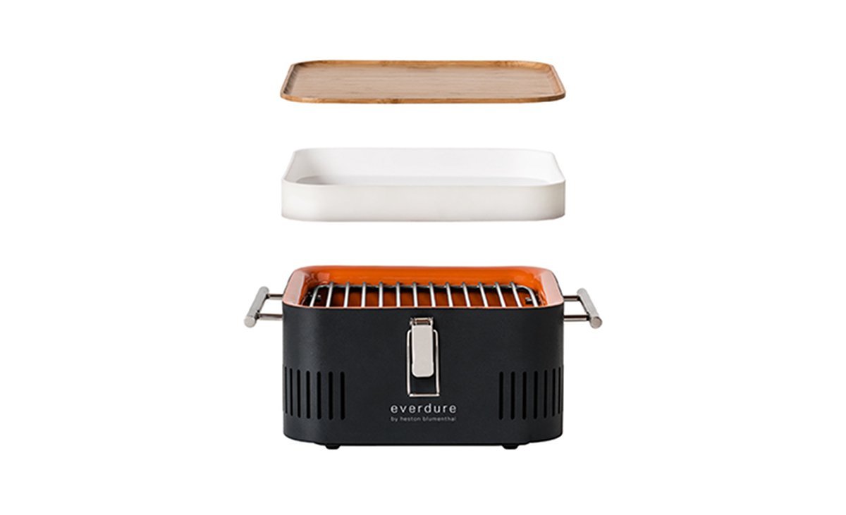 Everdure by Heston ECUBEK Blumenthal Cube Charcoal BBQ Khaki