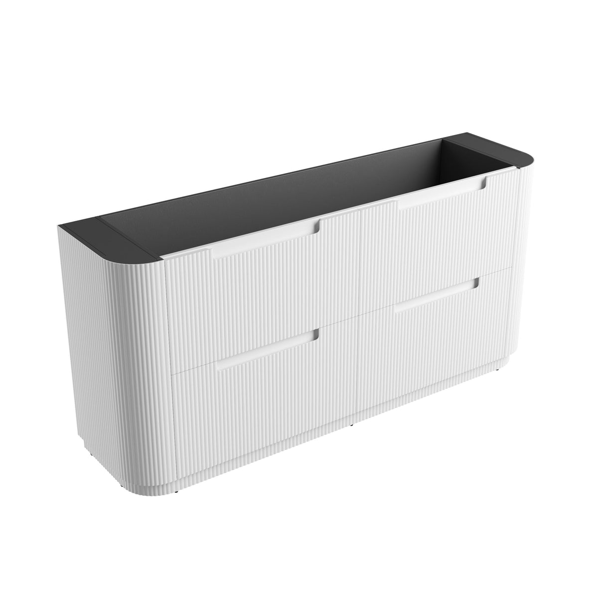 Aulic 1800mm Curva Floorstanding Vanity Cabinet Only CA57-1800 Vanity Units