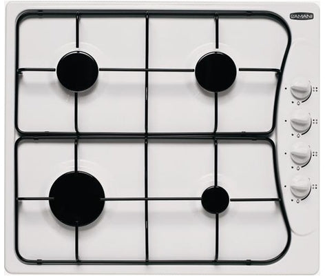 D'Amani DGC64AW Italian Made White Gas Cooktop - Seconds