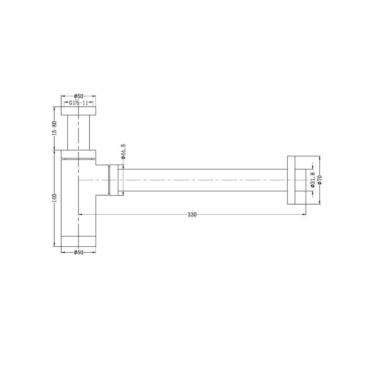 Nero NRA186wGM 40mm Bottle Trap - Gunmetal Grey