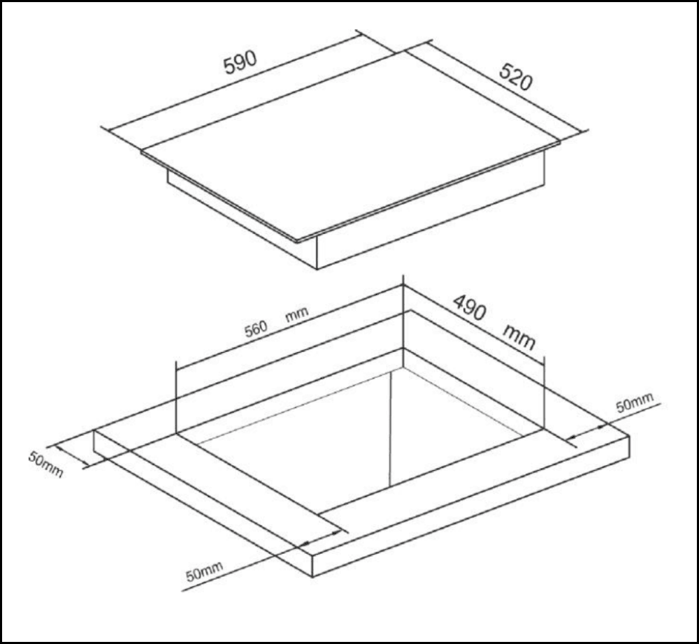 Euro Appliances Ect600C4 60Cm Ceramic Cooktop