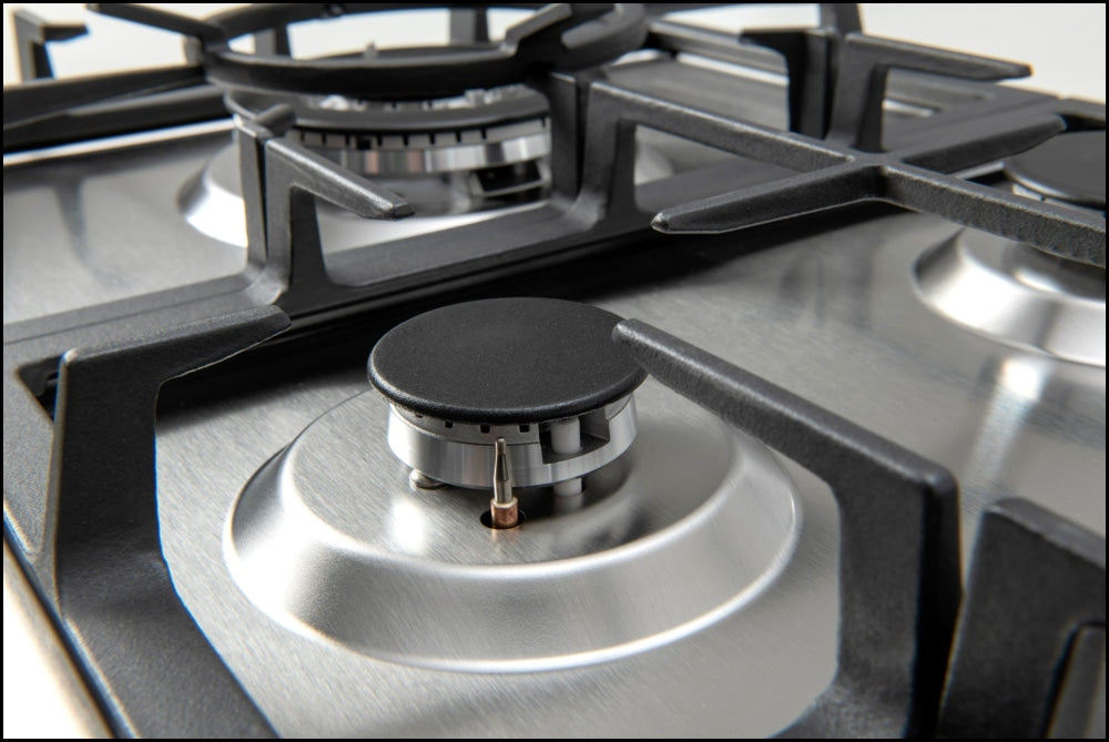 Euro Appliances Ect75G5X 75Cm Stainless Steel Gas Cooktop