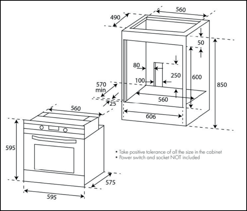 Euro Appliances Eo60M8Sx 60Cm Electric Multifunction Oven Oven