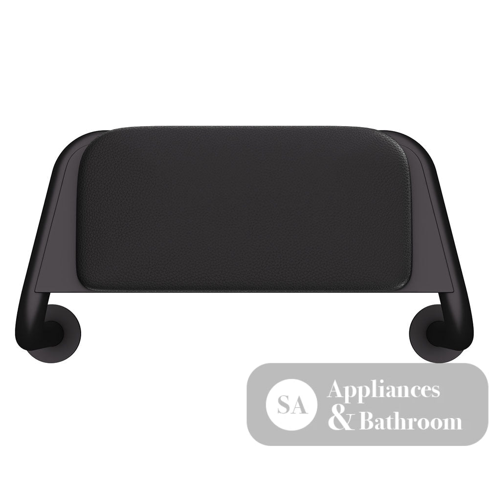 Fienza 200990B Care Back Rest with Cushion Plate Matte Black - Back Rest